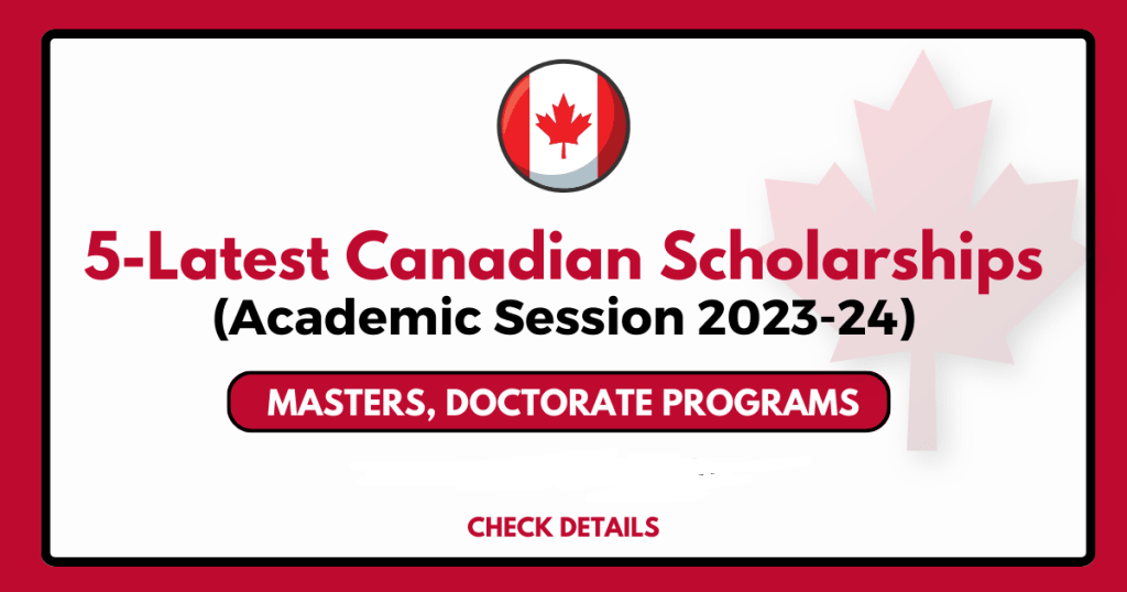 5 Latest Canadian Scholarships In 2023 1024x538 1 