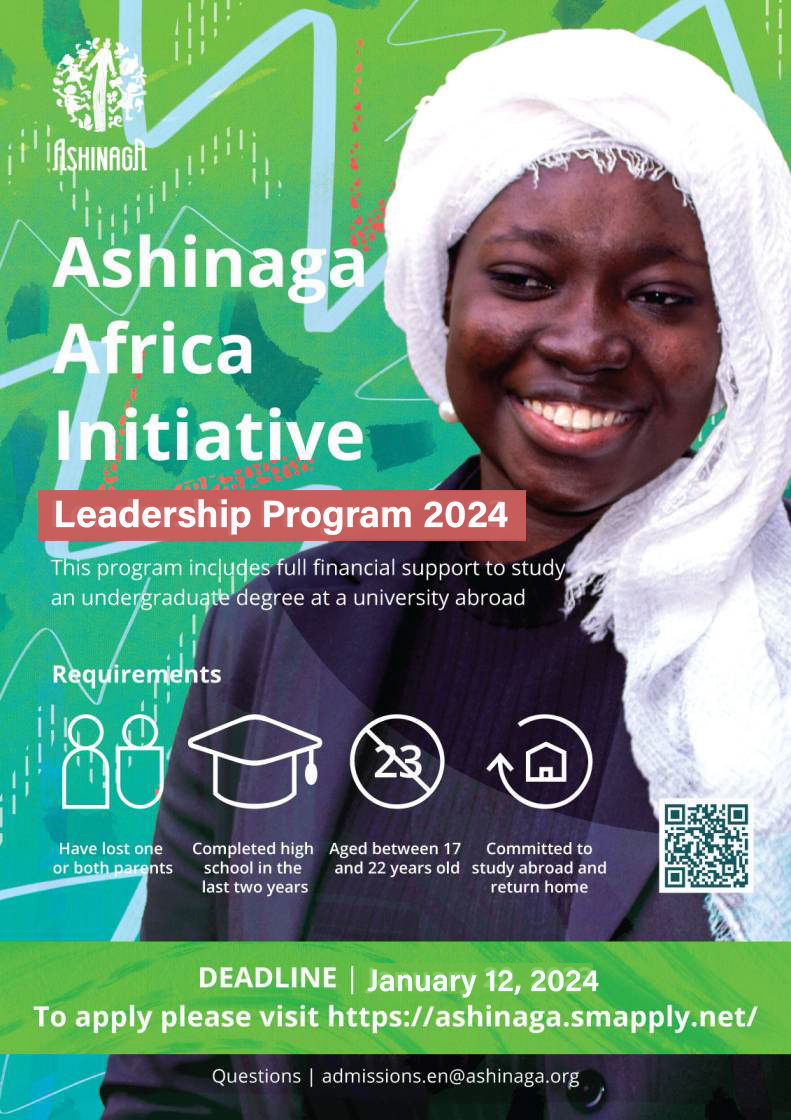 Fully Funded Ashinaga 2024 Undergraduate Scholarships For Orphans From   Ashinaga 